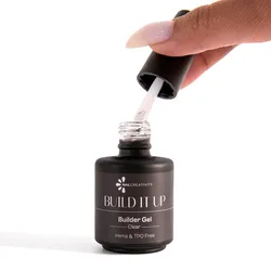 nail creativity 15 ml - clear ג'ל בנייה בבקבוק - build it up