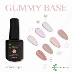 Nail Creativity GUMMY BASE- ראבר בייס milky pink