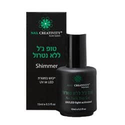 טופ ג'ל שימר ללא נטרול nail creativity